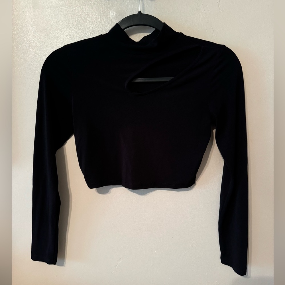 Long sleeve crop top